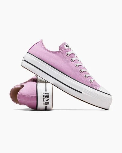 Converse Chuck Taylor All Star Lift Platform Women Canvas Shoes Light Purple /White / Black USA | C-91286039