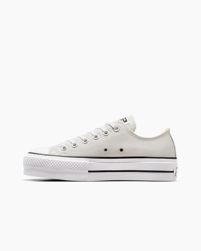 Converse Chuck Taylor All Star Lift Platform Women Canvas Shoes Grey / White / Black USA | C-47891329