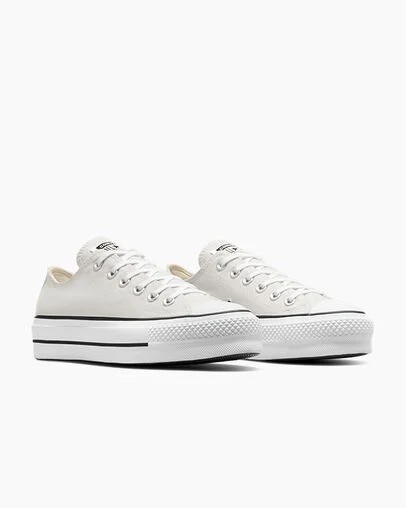 Converse Chuck Taylor All Star Lift Platform Women Canvas Shoes Grey / White / Black USA | C-47891329
