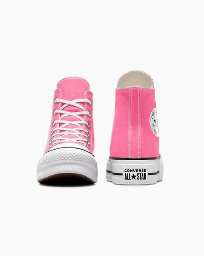 Converse Chuck Taylor All Star Lift Platform Women Canvas Shoes Pink / White / Black USA | C-42096159