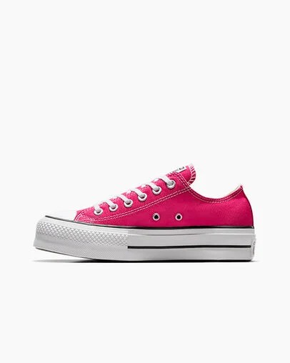 Converse Chuck Taylor All Star Lift Platform Women Canvas Shoes Pink / White / Black USA | C-02783569