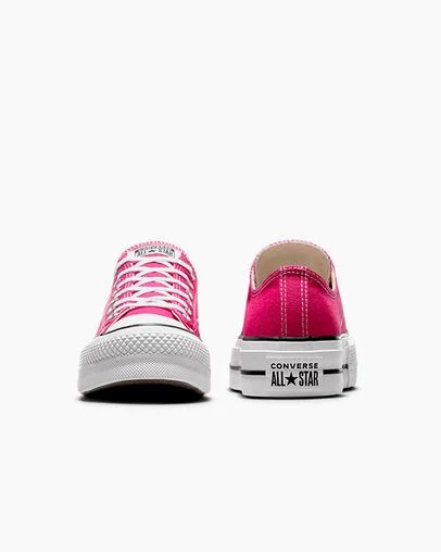 Converse Chuck Taylor All Star Lift Platform Women Canvas Shoes Pink / White / Black USA | C-02783569