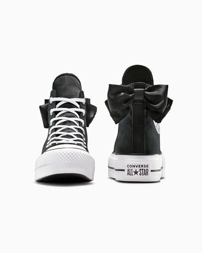 Converse Chuck Taylor All Star Lift Women Platform Shoes Black / White USA | C-58397619