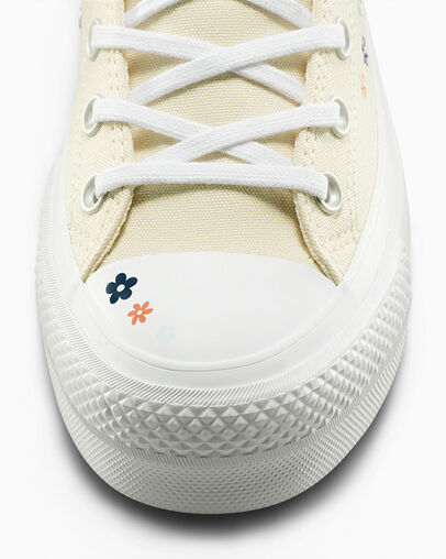 Converse Chuck Taylor All Star Lift Women Platform Shoes Light Beige / White / Coral USA | C-87906259
