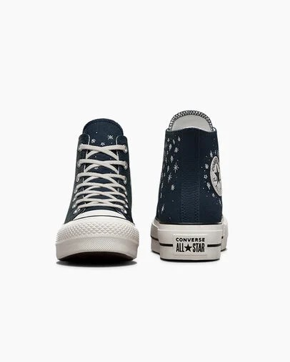 Converse Chuck Taylor All Star Lift Women Platform Shoes Blue USA | C-08264979