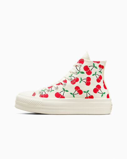Converse Chuck Taylor All Star Lift Women Platform Shoes White / Red / Green USA | C-24709839