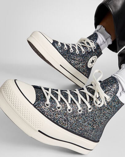 Converse Chuck Taylor All Star Lift Women Platform Shoes Blue / Black USA | C-35812499