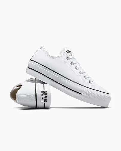 Converse Chuck Taylor All Star Lift Women Platform Shoes White / Black USA | C-31549289