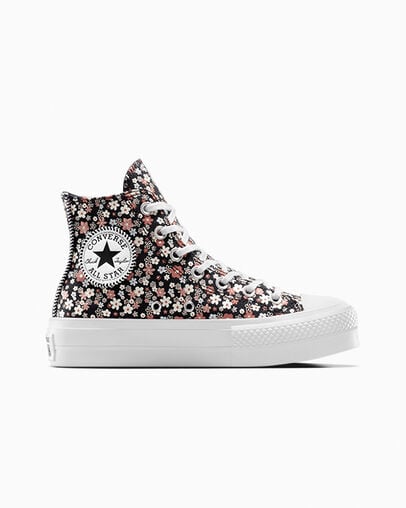 Converse Chuck Taylor All Star Lift Women Platform Shoes Black / White USA | C-19628709