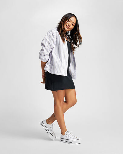 Converse Chuck Taylor All Star Lift Women Platform Shoes White / Black USA | C-43607899