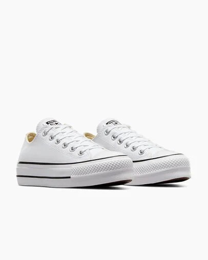 Converse Chuck Taylor All Star Lift Women Platform Shoes White / Black USA | C-43607899