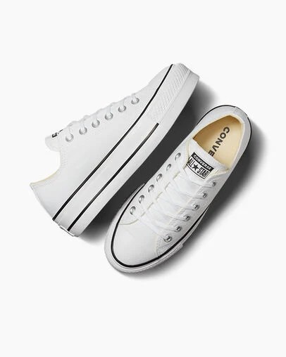 Converse Chuck Taylor All Star Lift Women Platform Shoes White / Black USA | C-43607899