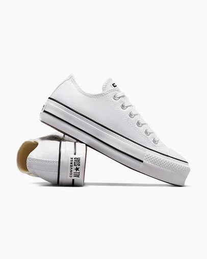 Converse Chuck Taylor All Star Lift Women Platform Shoes White / Black USA | C-43607899