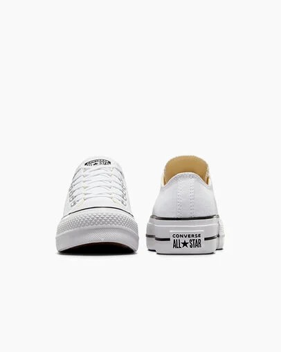 Converse Chuck Taylor All Star Lift Women Platform Shoes White / Black USA | C-43607899