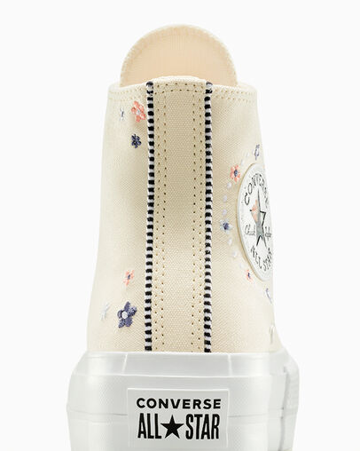 Converse Chuck Taylor All Star Lift Women Platform Shoes Light Beige / White / Coral USA | C-19705849