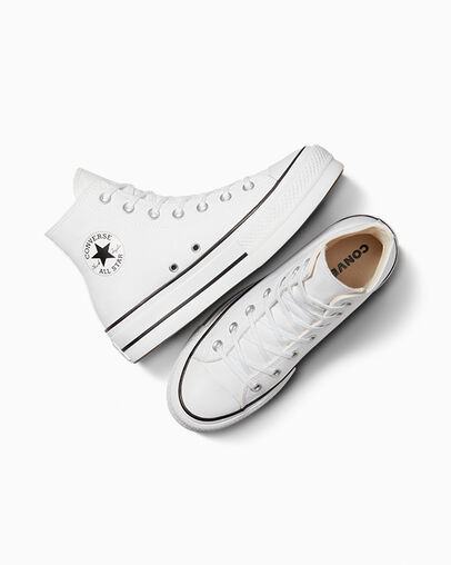 Converse Chuck Taylor All Star Lift Women Platform Shoes White / Black USA | C-18302579