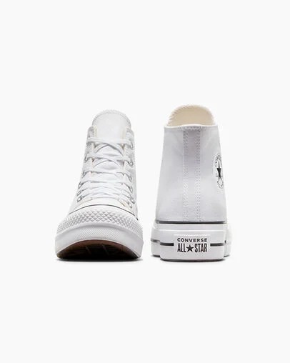Converse Chuck Taylor All Star Lift Women Platform Shoes White / Black USA | C-18302579