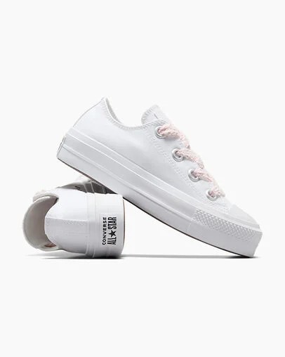 Converse Chuck Taylor All Star Lift Women Platform Shoes White / Pink USA | C-19025839