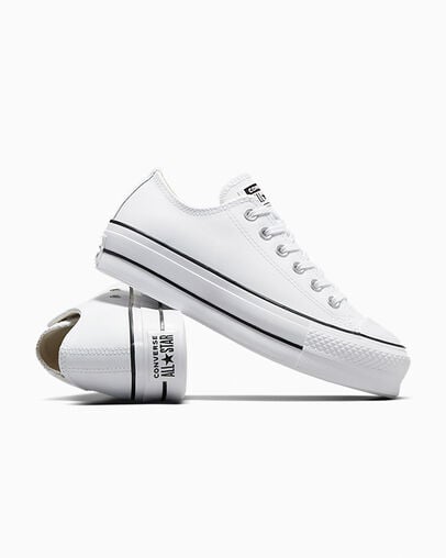 Converse Chuck Taylor All Star Lift Women Platform Shoes White / Black USA | C-75462319