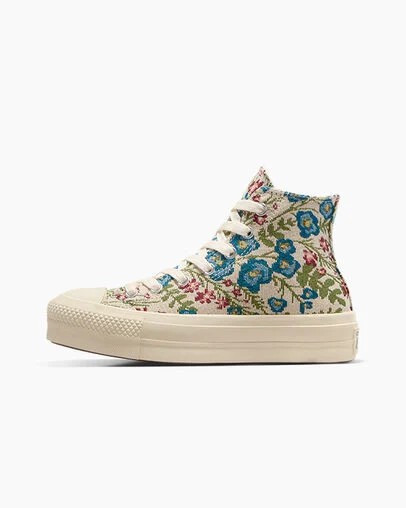 Converse Chuck Taylor All Star Lift Women Platform Shoes White / Beige White / Black USA | C-21453899