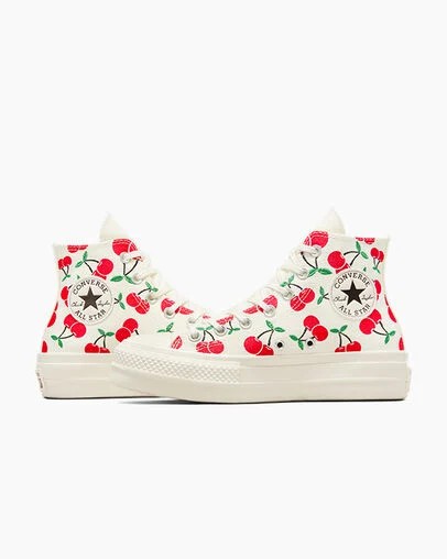 Converse Chuck Taylor All Star Lift Women Platform Shoes White / Red / Green USA | C-52860439