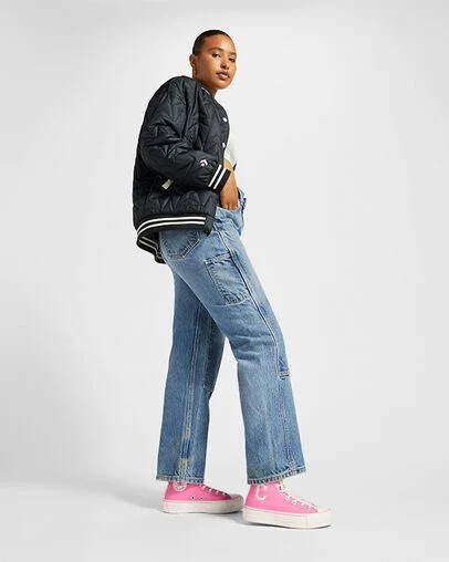 Converse Chuck Taylor All Star Lift Women Platform Shoes Pink / Pink USA | C-89206759