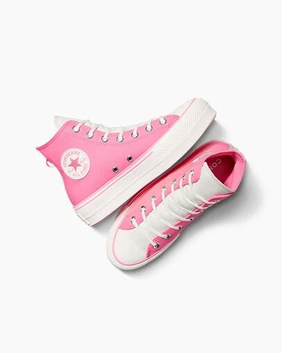 Converse Chuck Taylor All Star Lift Women Platform Shoes Pink / Pink USA | C-89206759