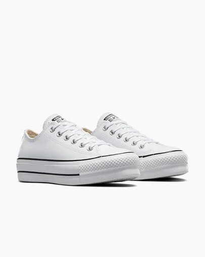Converse Chuck Taylor All Star Lift Women Platform Shoes White / Black USA | C-85796249