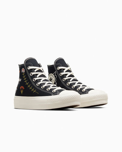 Converse Chuck Taylor All Star Lift Women Platform Shoes Black USA | C-47695289