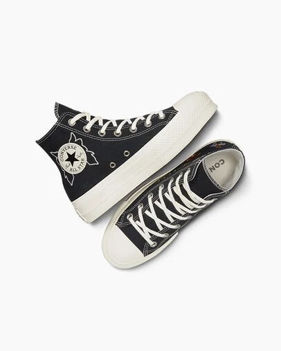 Converse Chuck Taylor All Star Lift Women Platform Shoes Black USA | C-47695289