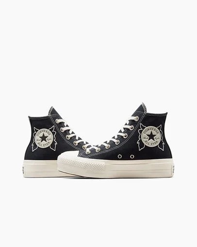 Converse Chuck Taylor All Star Lift Women Platform Shoes Black USA | C-47695289