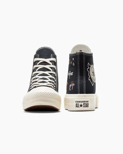 Converse Chuck Taylor All Star Lift Women Platform Shoes Black USA | C-47695289