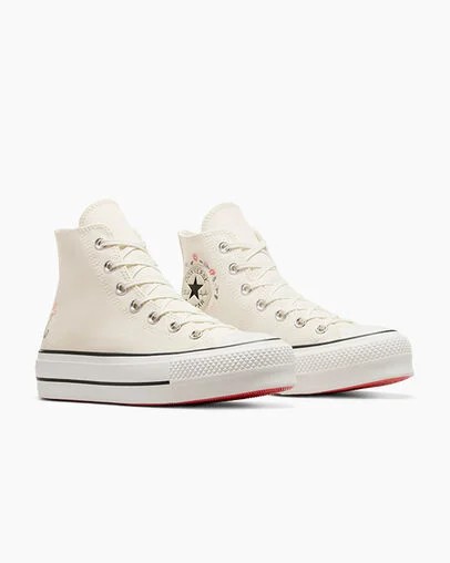 Converse Chuck Taylor All Star Lift Women Platform Shoes White USA | C-93750619