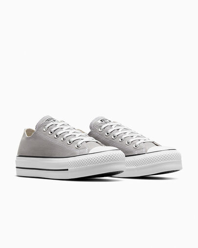 Converse Chuck Taylor All Star Lift Women Platform Shoes Grey / White / Black USA | C-58429079