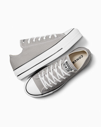 Converse Chuck Taylor All Star Lift Women Platform Shoes Grey / White / Black USA | C-58429079