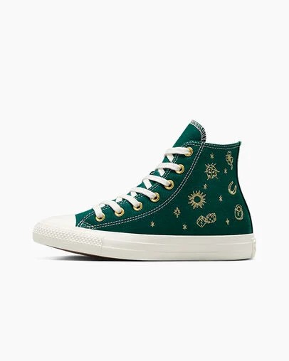 Converse Chuck Taylor All Star Luck Charms Women Sneakers Gold USA | C-57261949