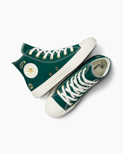Converse Chuck Taylor All Star Luck Charms Women Sneakers Gold USA | C-57261949