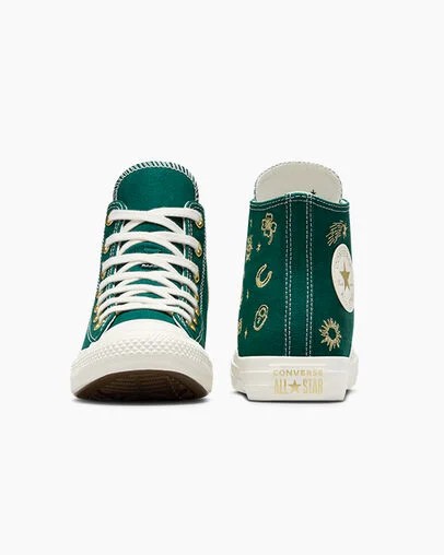 Converse Chuck Taylor All Star Luck Charms Women Sneakers Gold USA | C-57261949