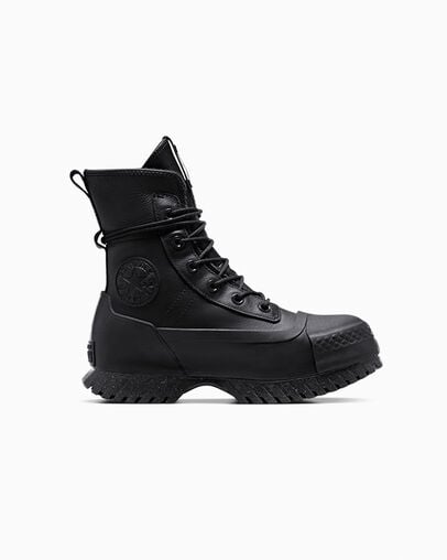 Converse Chuck Taylor All Star Lugged 2.0 XHi Waterproof Leather Men Platform Shoes Black / Grey USA | C-82165739