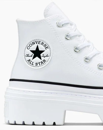 Converse Chuck Taylor All Star Lugged Heel Platform Women Boots White / Black USA | C-52839619