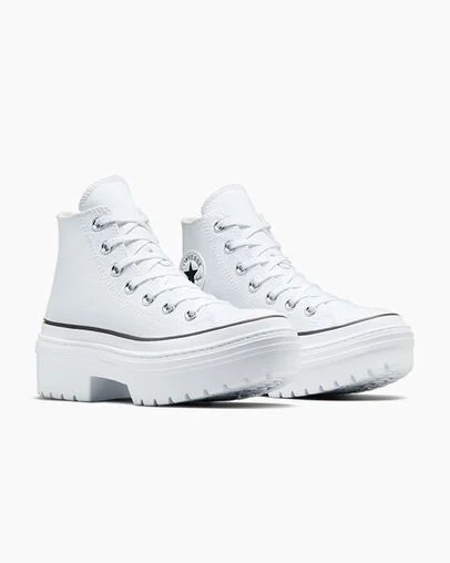 Converse Chuck Taylor All Star Lugged Heel Platform Women Boots White / Black USA | C-52839619
