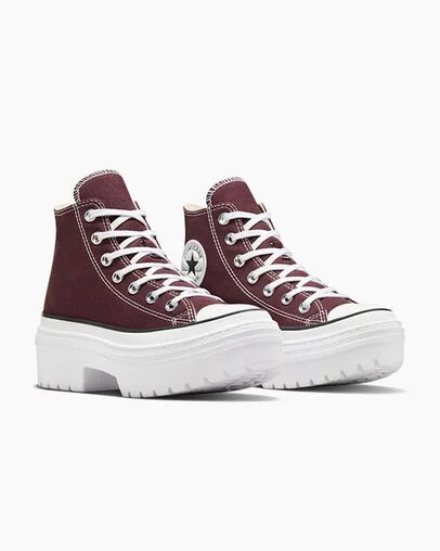 Converse Chuck Taylor All Star Lugged Heel Platform Women Boots Burgundy / White / Black USA | C-40356179