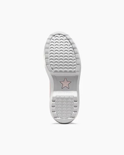 Converse Chuck Taylor All Star Lugged Lift Ruffles Kids' Sneakers Pink / White USA | C-13967489