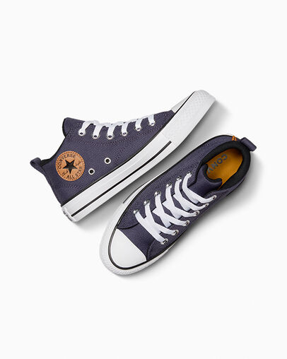 Converse Chuck Taylor All Star Malden Street Kids' Boots Grey Purple / White USA | C-17924039