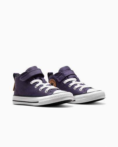 Converse Chuck Taylor All Star Malden Street Kids' Canvas Shoes Grey Purple / White USA | C-43908679