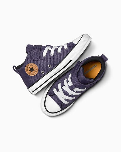 Converse Chuck Taylor All Star Malden Street Kids' Canvas Shoes Grey Purple / White USA | C-43908679