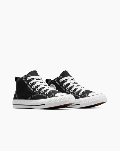 Converse Chuck Taylor All Star Malden Street Kids' Boots Black / White USA | C-21873659