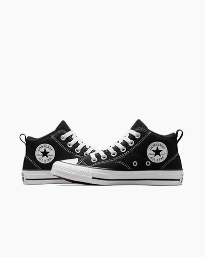 Converse Chuck Taylor All Star Malden Street Kids' Boots Black / White USA | C-21873659