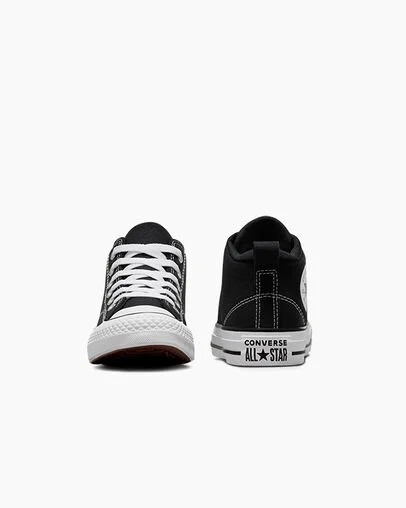 Converse Chuck Taylor All Star Malden Street Kids' Boots Black / White USA | C-21873659