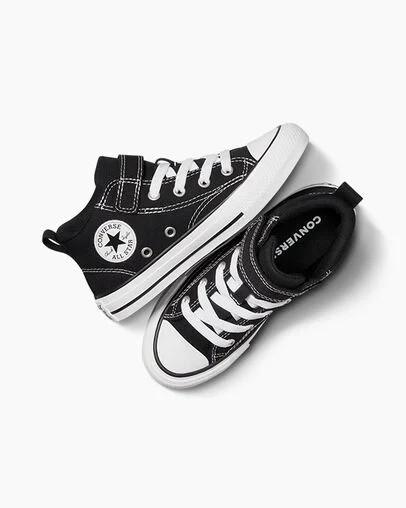 Converse Chuck Taylor All Star Malden Street Kids' Boots Black / White USA | C-02861979
